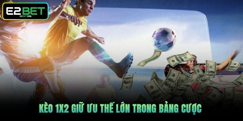 Kèo 1X2 giữ ưu thế lớn trong bảng cược 